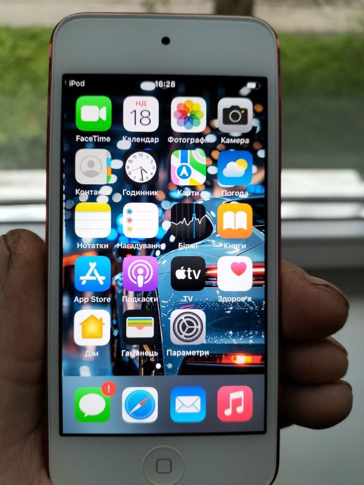 ipod touch 7gen apple red+чехол