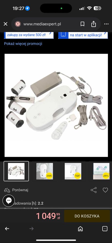 Robot do mycia okien Hutt DDC55