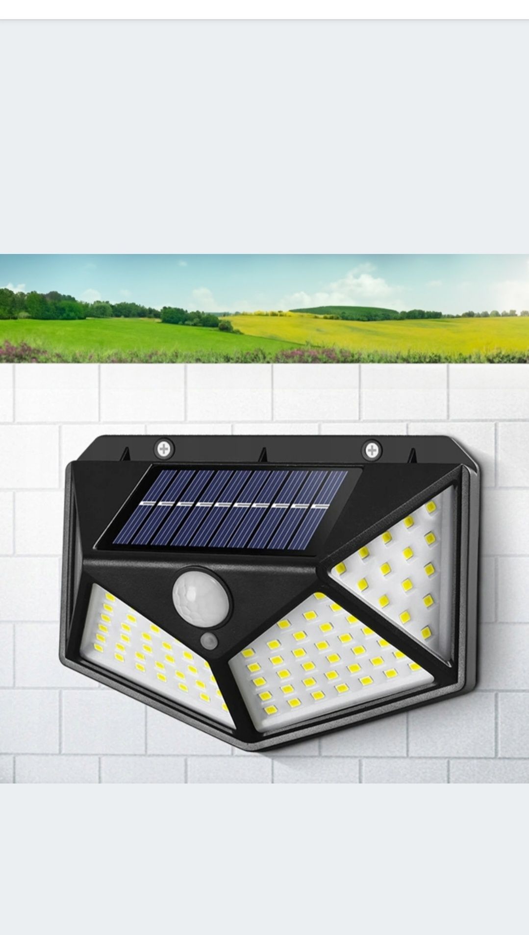 Lampa solarna 100 led czujnik zmierzchu