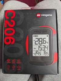 Nowy licznik rowerowy Magene C206 1'9 cala z GPS Bluetooth Strava IPX6
