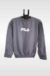 Męska bluza Fila Vintage Retro szara przez głowę