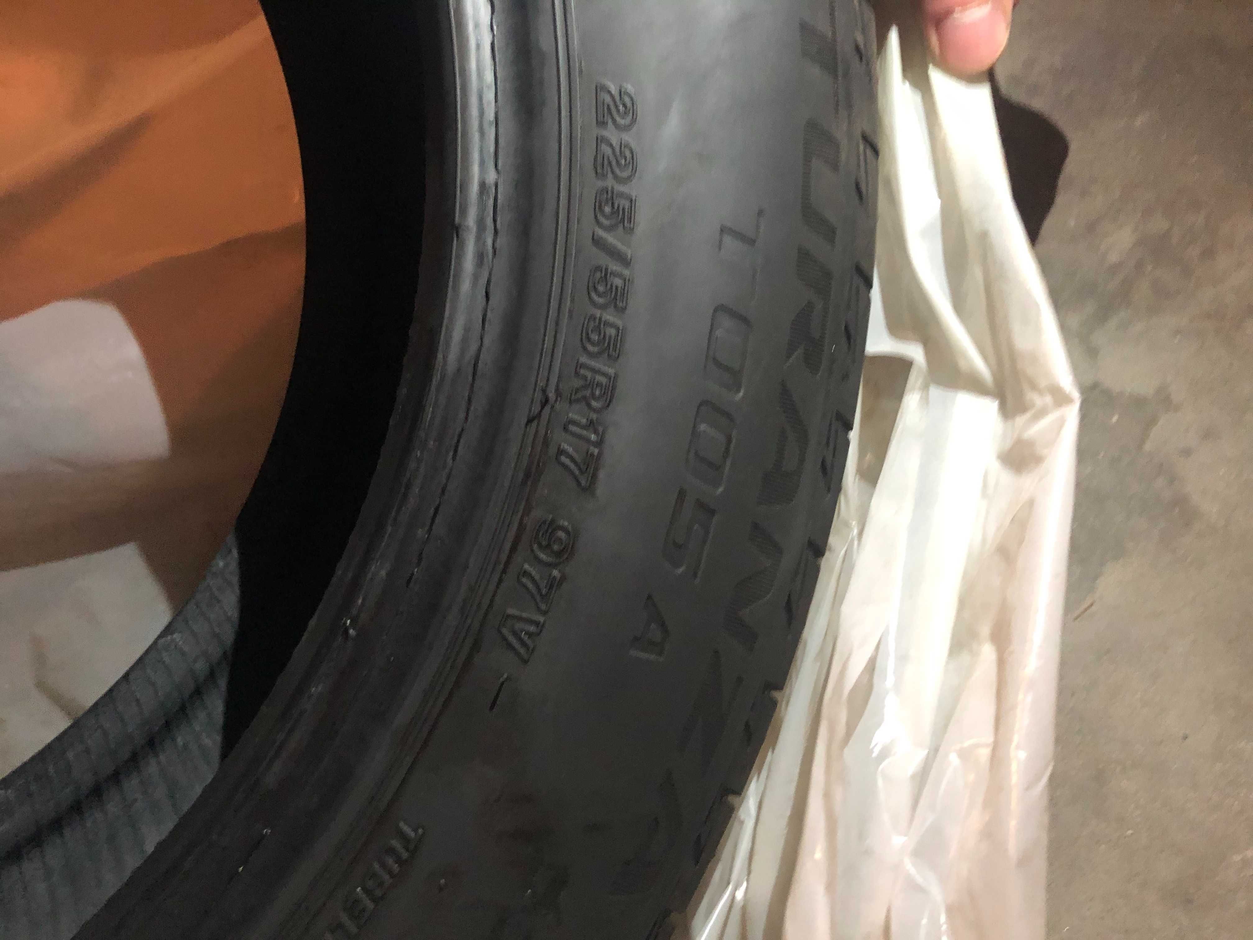 4 Opony - Letnie Bridgestone Turanza T005A 225/55 R17 97V Bieżnik 5mm