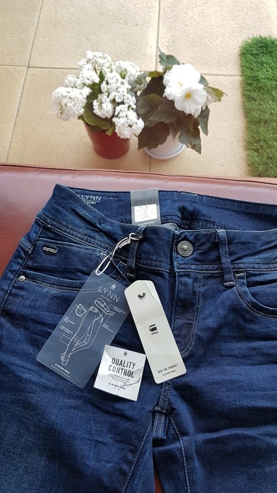 G-Star Raw Lynn Mid Skinny nowe z metką damskie spodnie W 28L 34