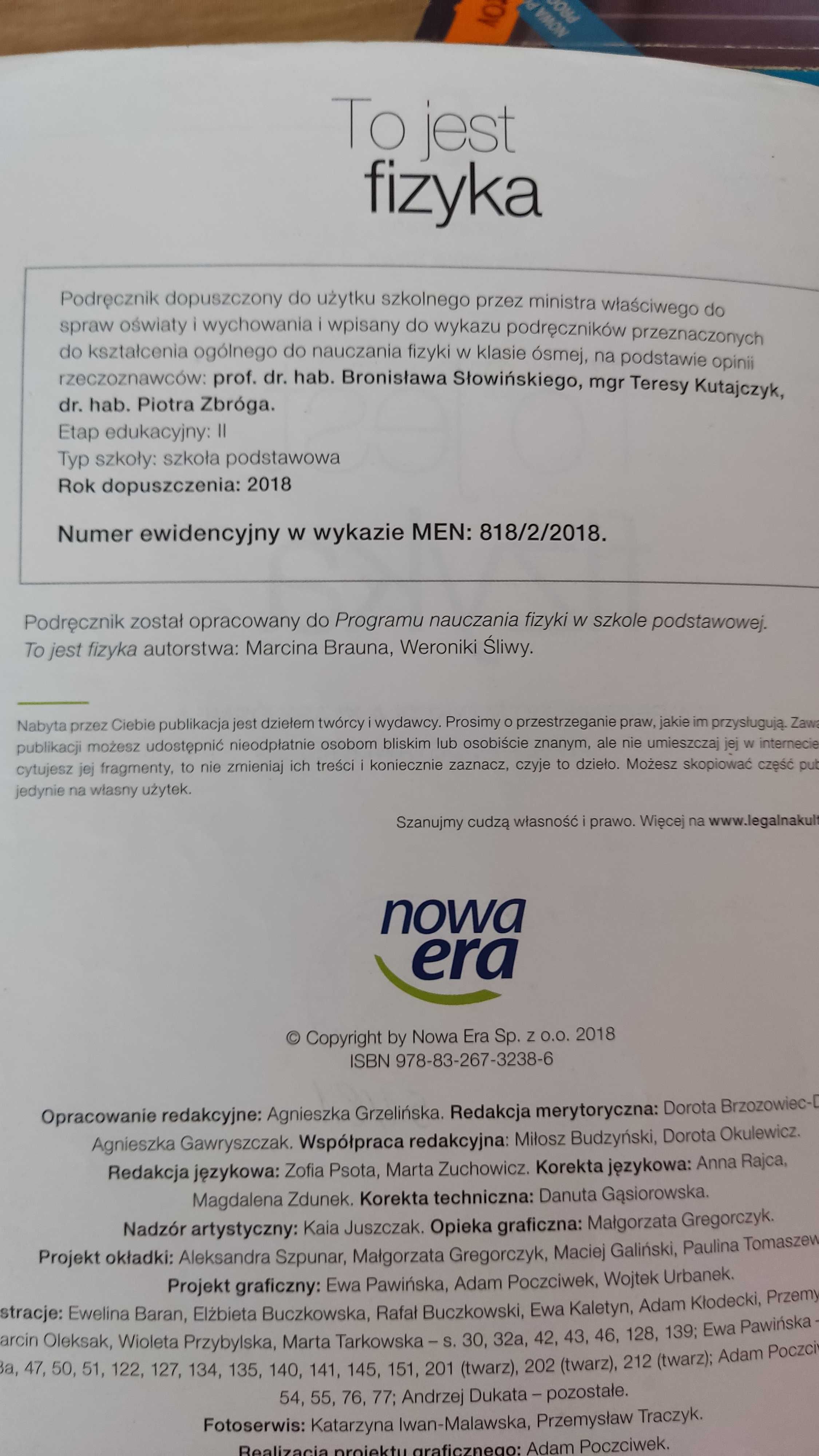 To jest fizyka. Klasa 8 Nowa Era