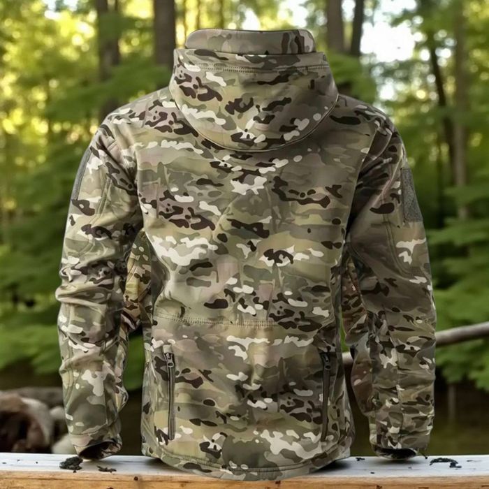 Тактична куртка комуфляж-Soft Shell Мультикам(Розмір М і L)