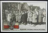 Pocztówka Odznaka Wojska Wielkopolskie Poznań 1919 r. II RP reprint