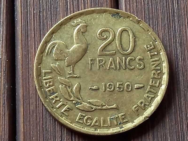 Monety 50 Francs 1950 r,Guiraud