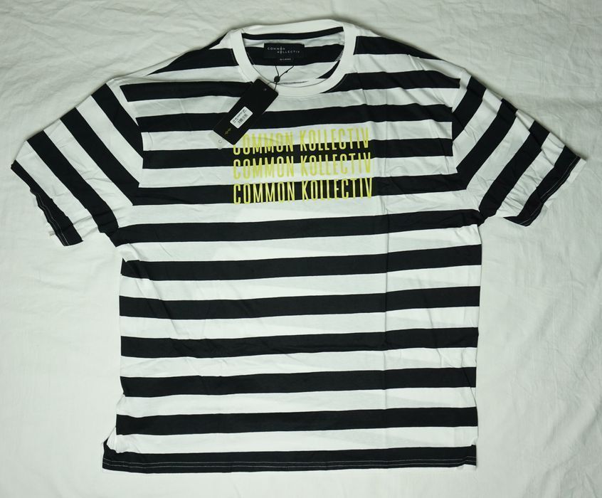 Common Kollectiv Koszulka T-shirt Paski Logo r. 4XL