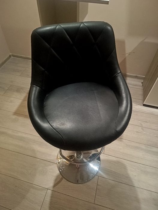 Hoker Stołek barowy czarny