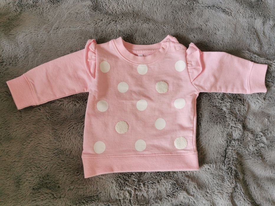 Bluza w kropki roz 68