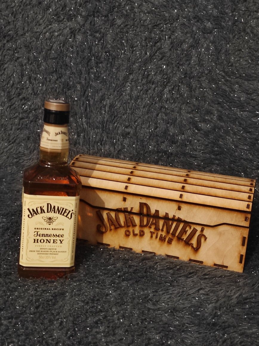 Prezent skrzynka na Jack Daniels urodziny imieniny drewniana