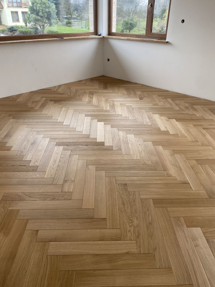 Podłoga drewniana Jodełka K. Dąb Natur 15x90x600mm, 4faza, Olej UVx2