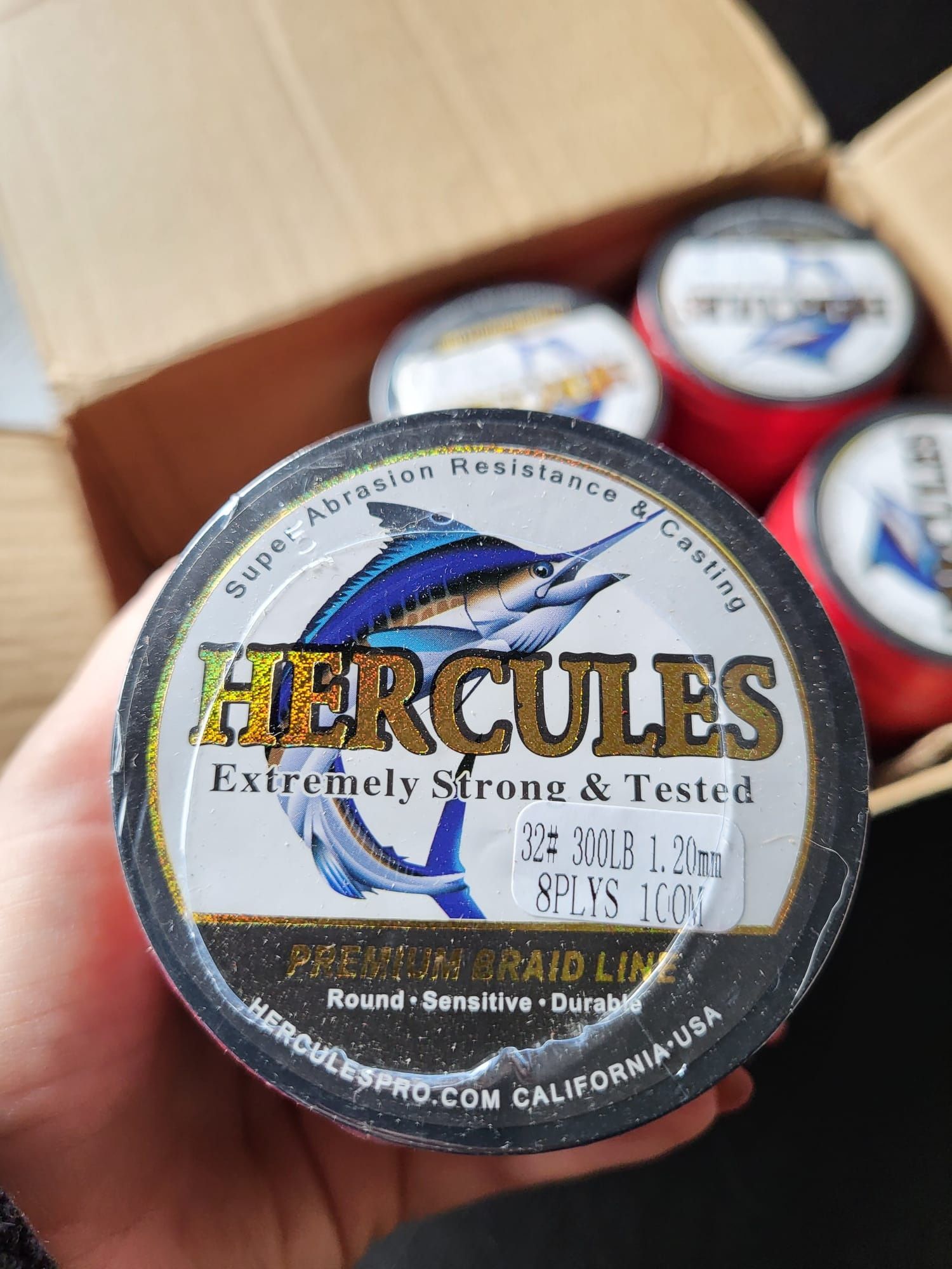 Linha de pesca trançada Hercules