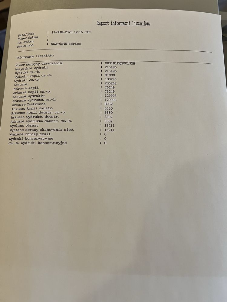 Samsung scx 6345 oraz 6545 ksero drukarka