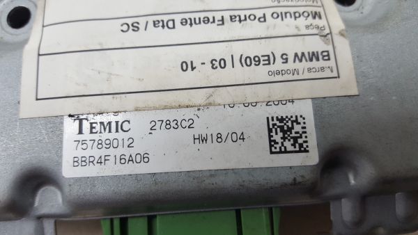 Módulo porta frente esquerdo BMW 5 (E60)