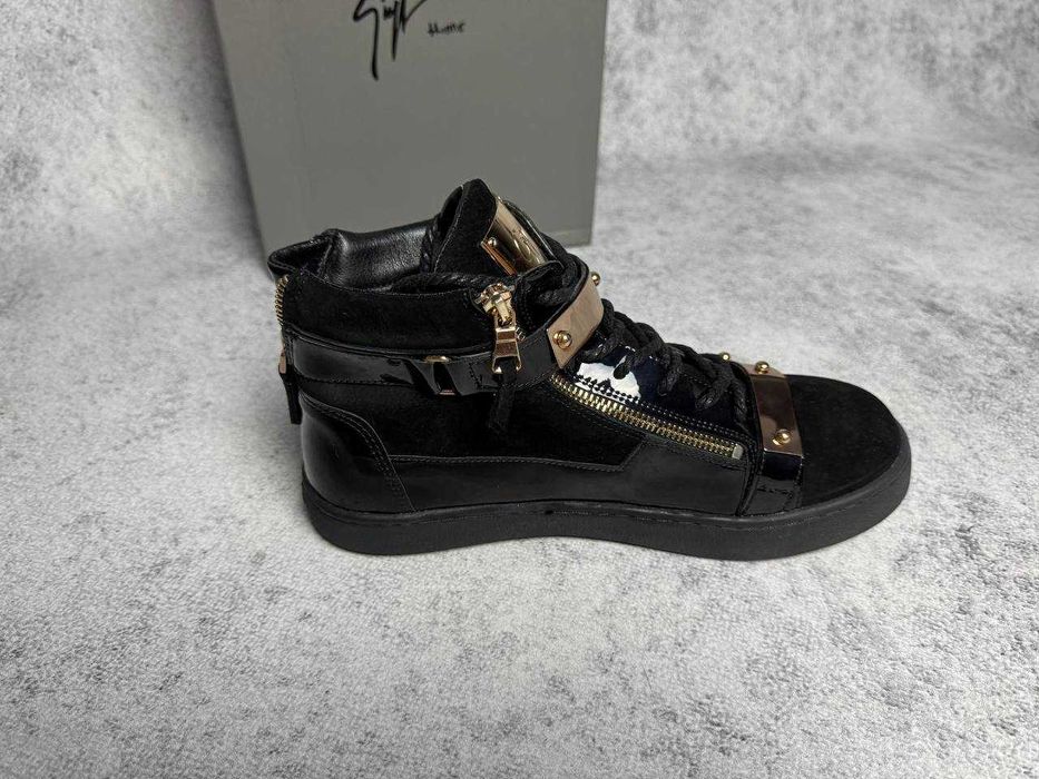 Кеди Guizeppe Zanotti чорні кросівки джузеппе кеды кроссовки