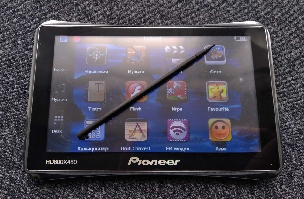 Автомобильный навигатор Pioneer HD 800x480
