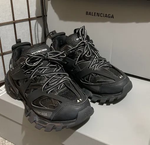 Мужские Оригинальные Кроссовки Balenciaga Track 3.0 All Black 1:1 Orig