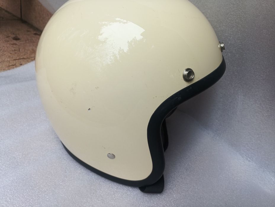 Biltwell Bonanza kask motocyklowy orzeszek retro styl M 57/58 cm biały