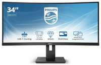 Monitor Philips 346B1C UWHD 1440p 100Hz USB-C Zakrzywiony