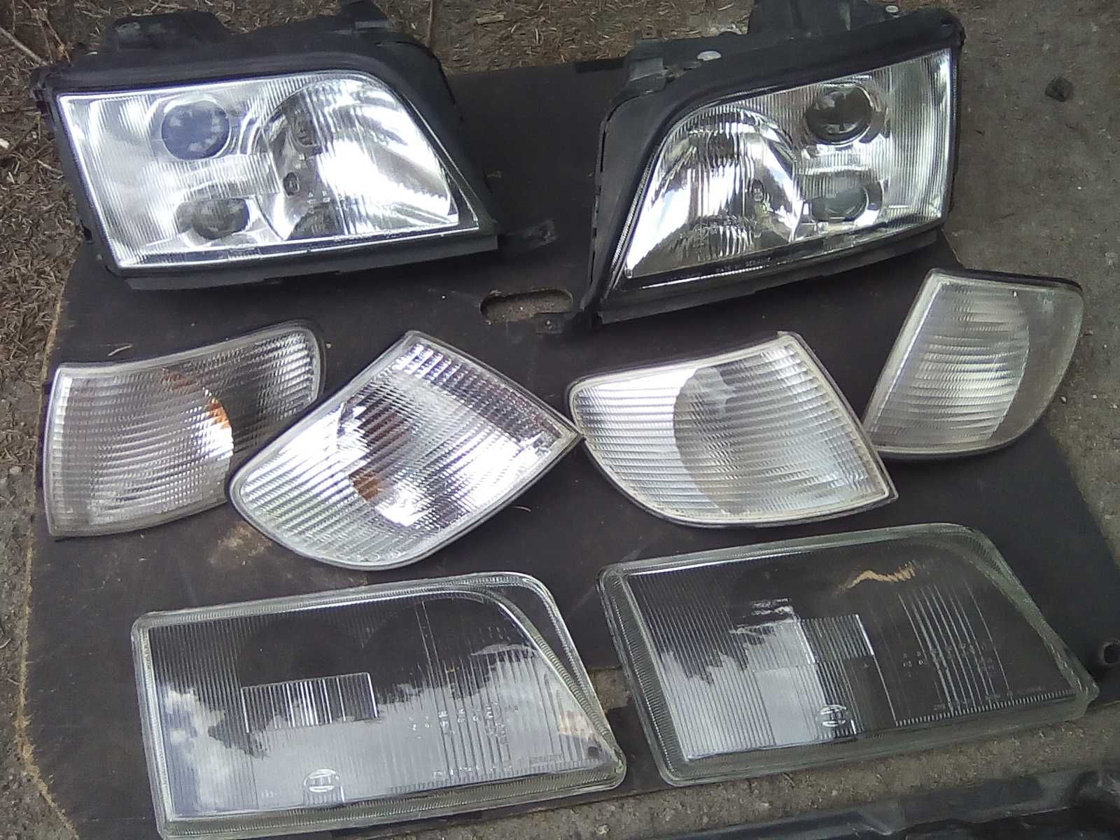 Lampa przód tył Kierunkowskaz AUDI A6 S6 C4 100 C4  HELLA szkło lampy