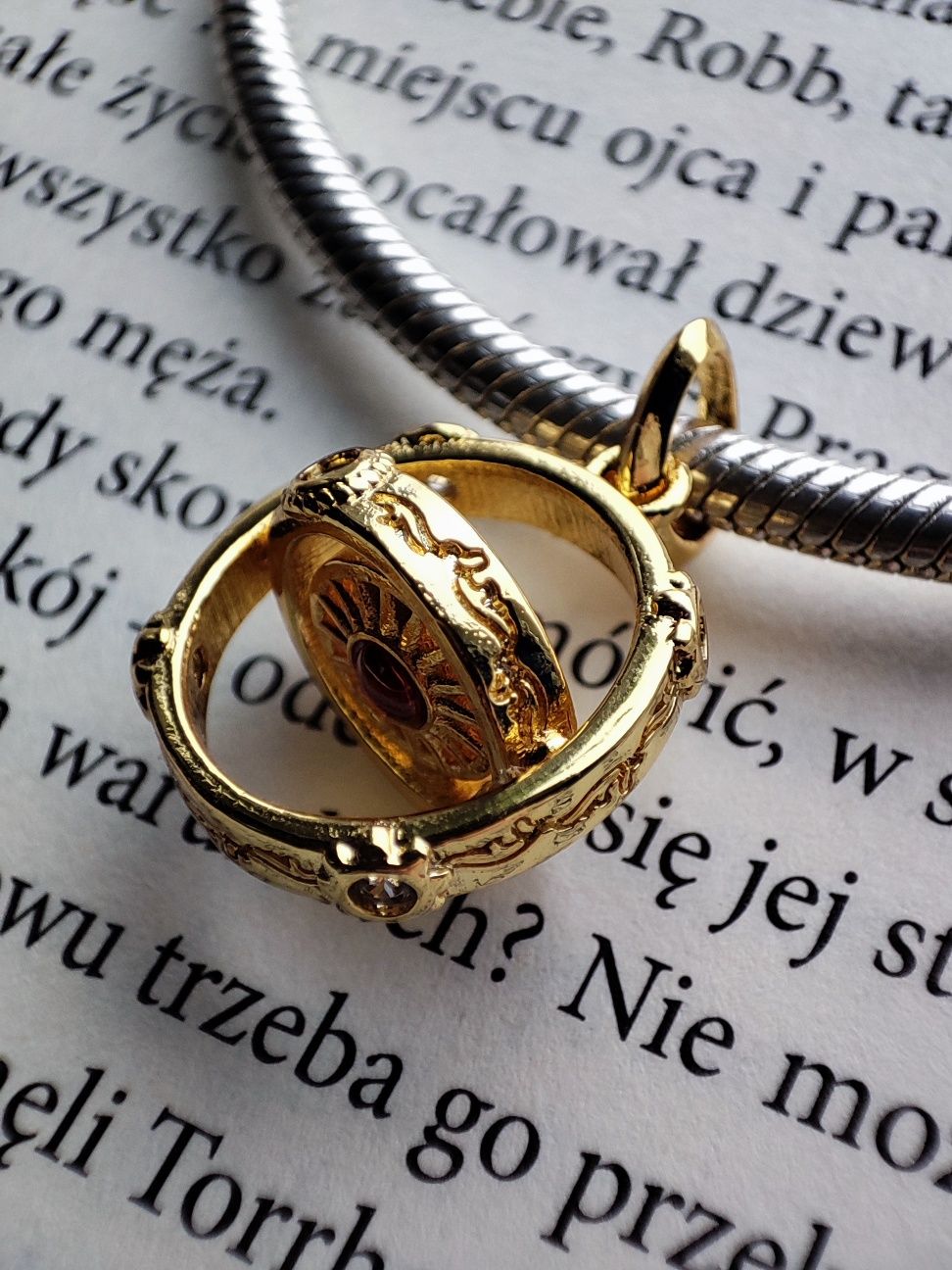 Charms zawieszka srebro 925 Gra o Tron gold astrolabium