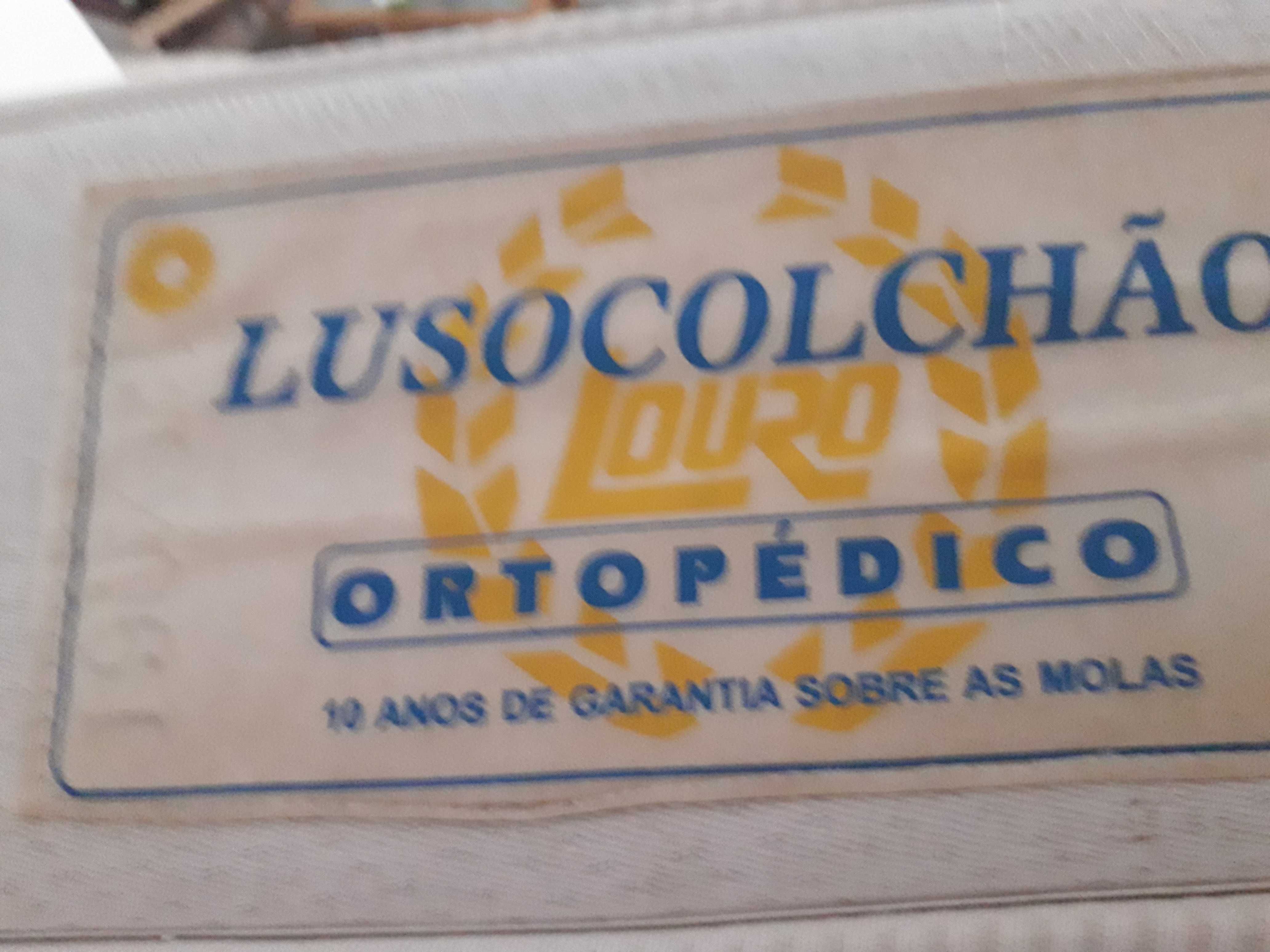 Cama de casal ikea pinho + colchão