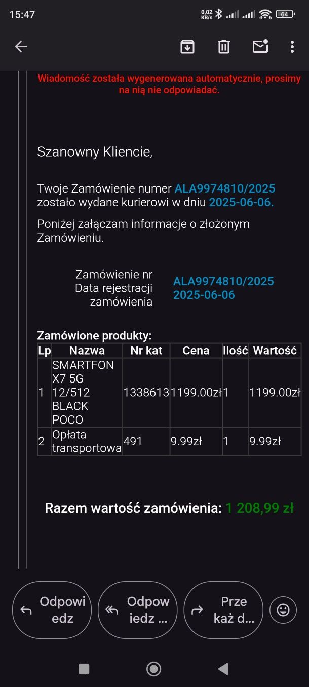 POCO X7  12 / 512 - jak nowy