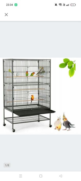 Klatka woliera duża na stojaku