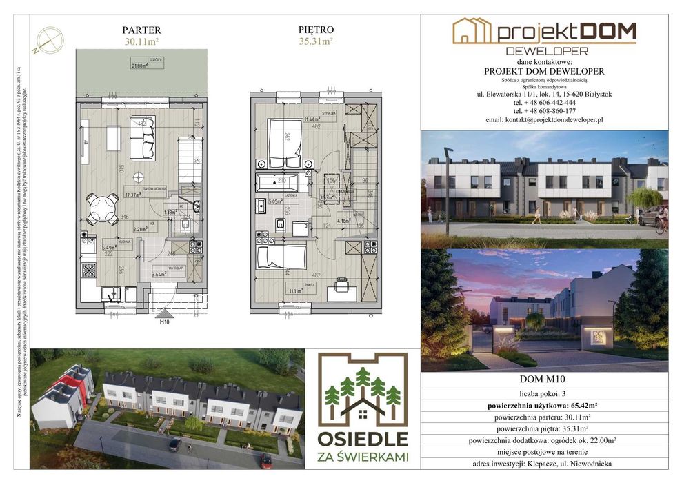 Klepacze – Osiedle Za Świerkami,  bezczynszowe Domy i Mieszkania!