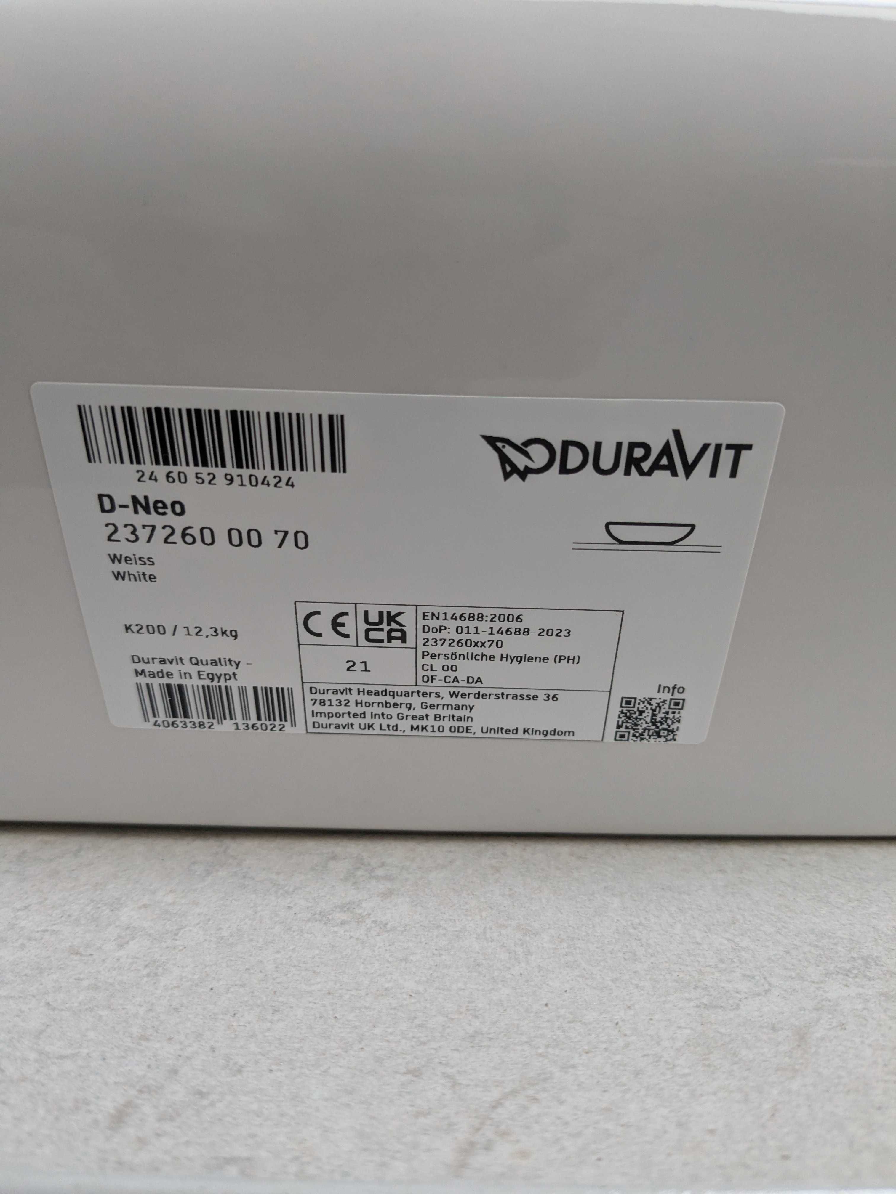 Umywalka Duravit D-Neo 60x40cm Biała