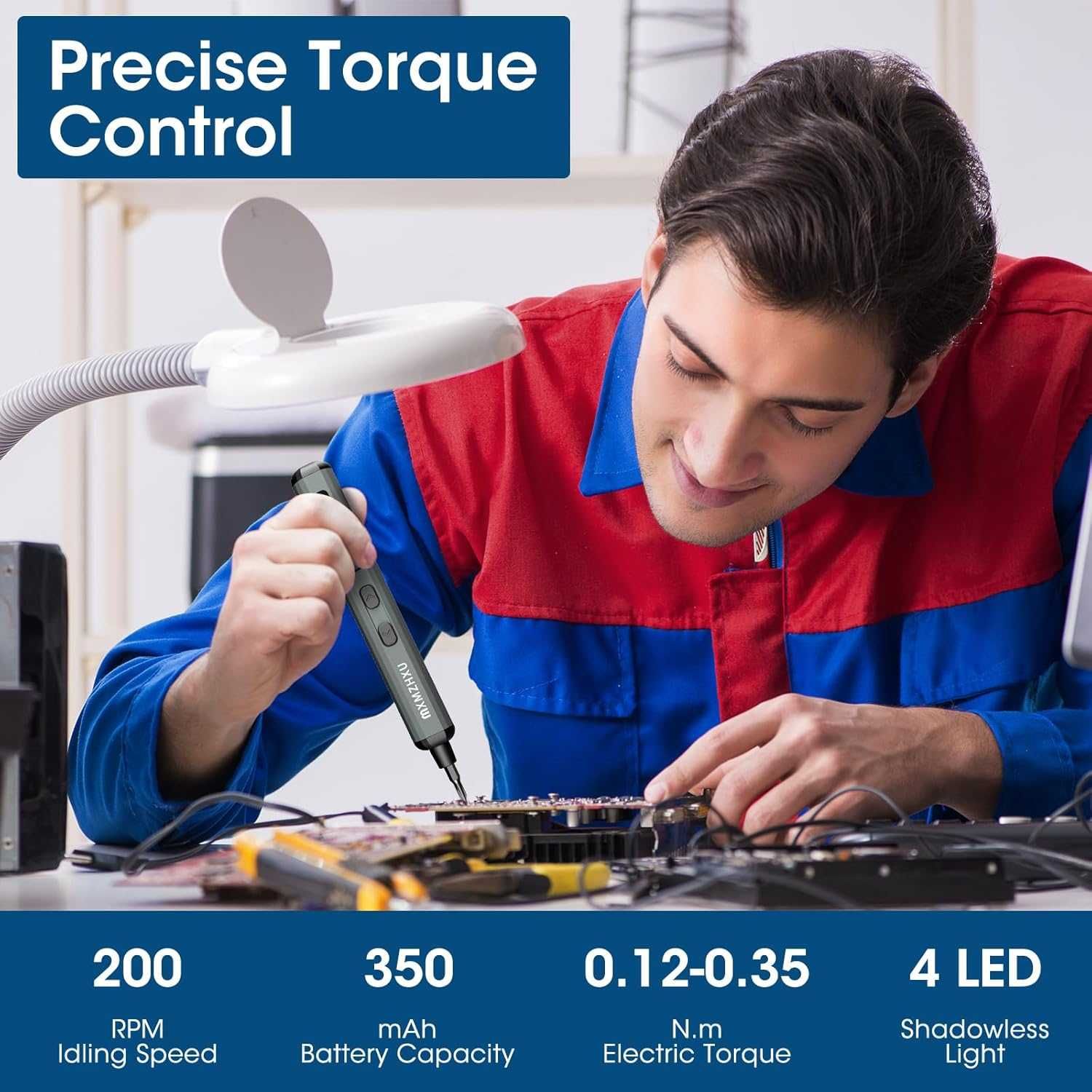 Elektryczny śrubokręt precyzyjny, 144w1, śrubokręt precyzyjny 120 bit