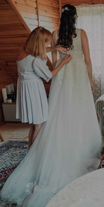 Suknia ślubna 180 cm + gratis etola futerko i szlafrok :)