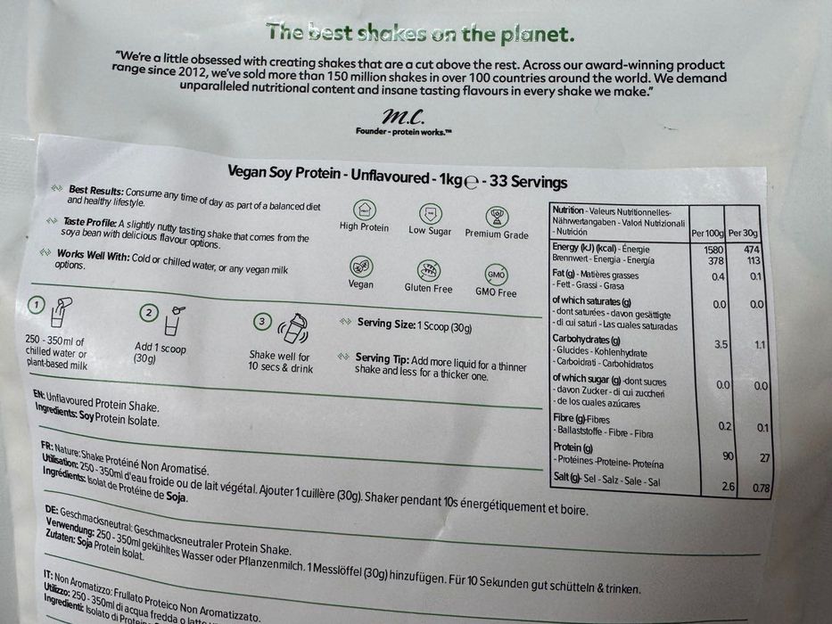 Соєвий протеїн The Protein Works Soy Protein 90 Isolate - 1000 g