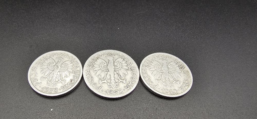 Monety PRL 1949 - 1974 20 album 1 2 groszy 5 jagody 10 rybak  zł