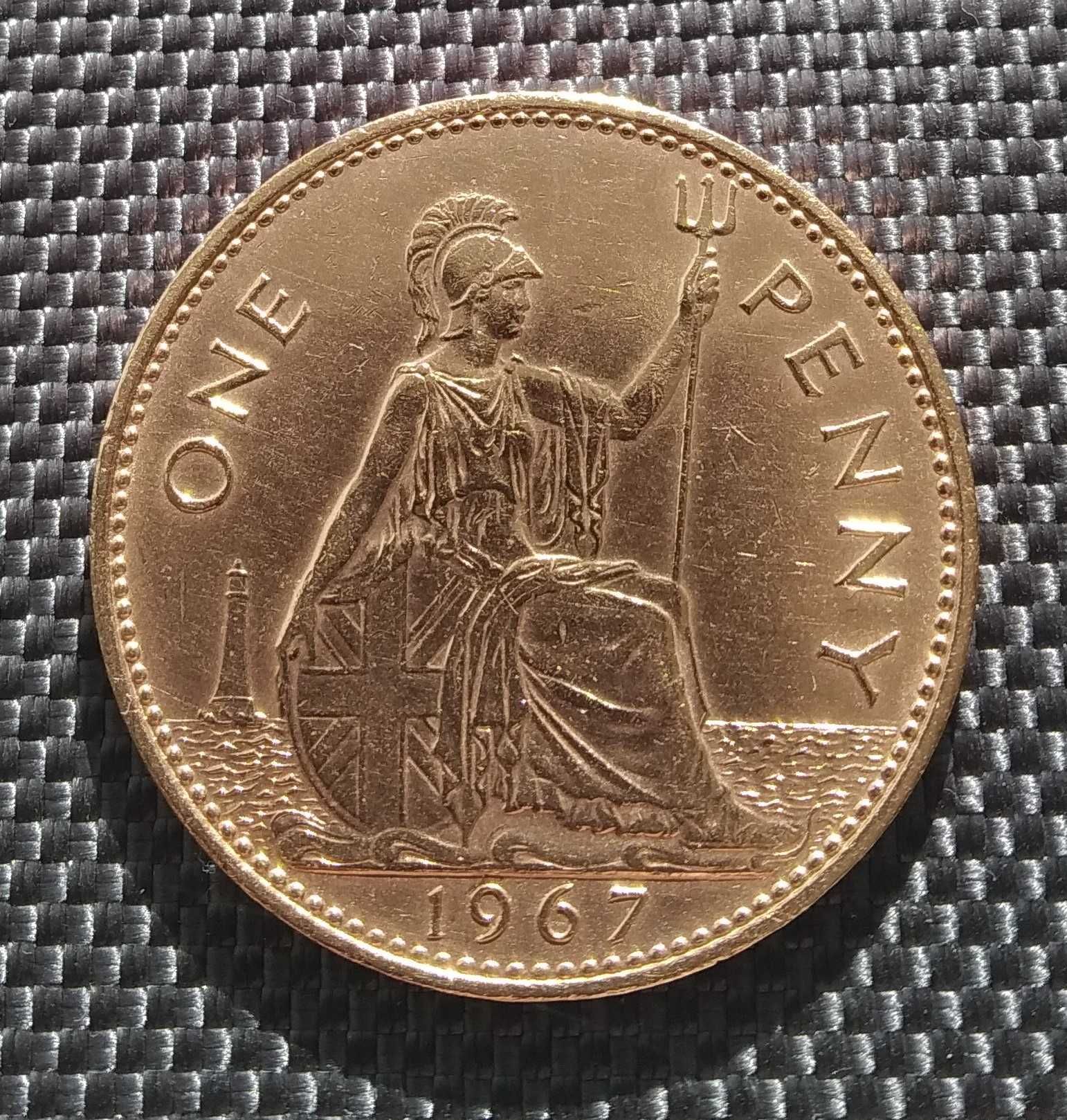Монета	Великобритания	1 пенни 1967 г.