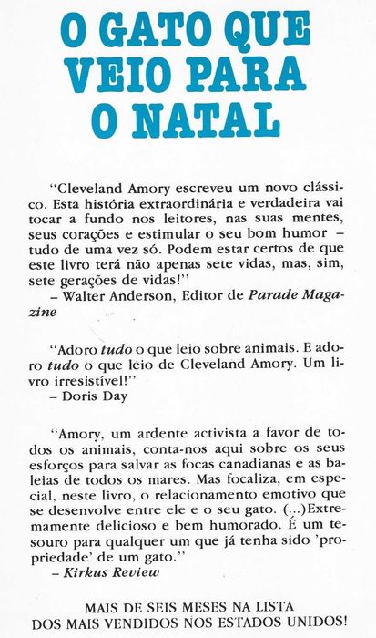 O Gato Que Veio Para o Natal, de Cleveland Amory