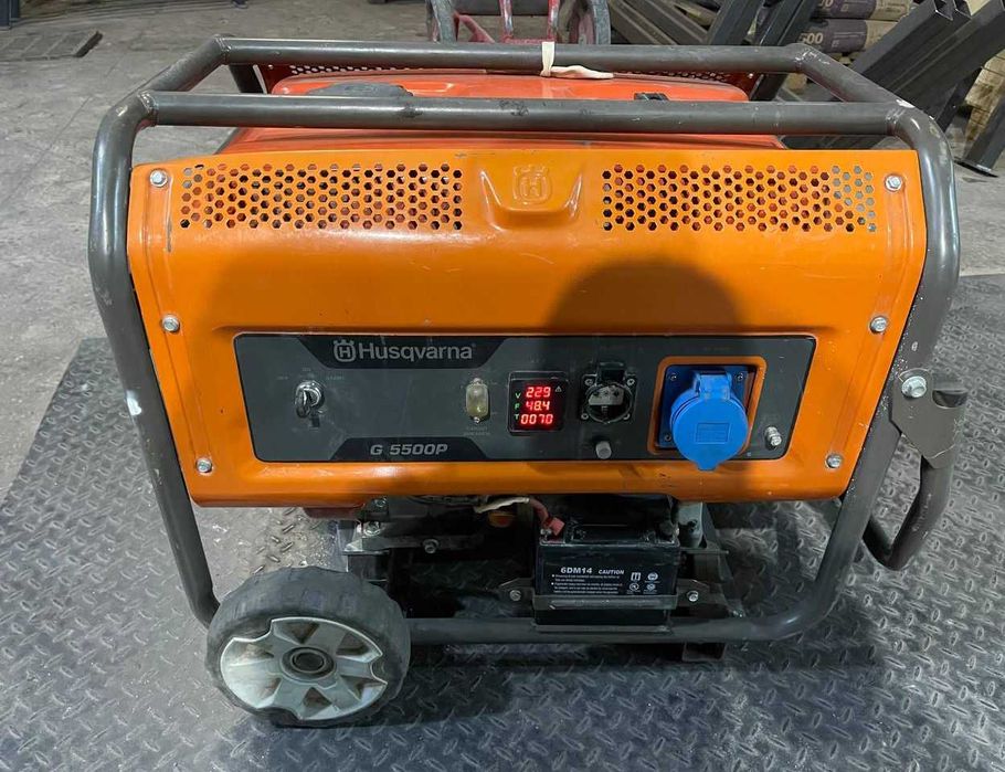 Генератор Husqvarna 5500p 5,5 кВт эл запуск на колесах, з акумулятором