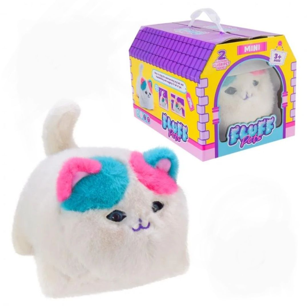 Інтерактивний котик Мурчик Fluff Pets в коробці-переносці