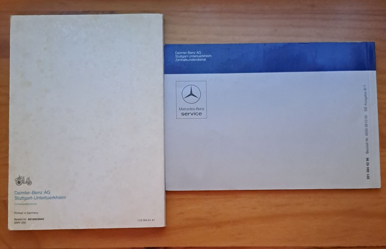 Conjunto Manuais Mercedes-Benz (W201) 190, 190E, 190D [COMO NOVOS!]