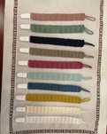 Fitas de chucha em crochet