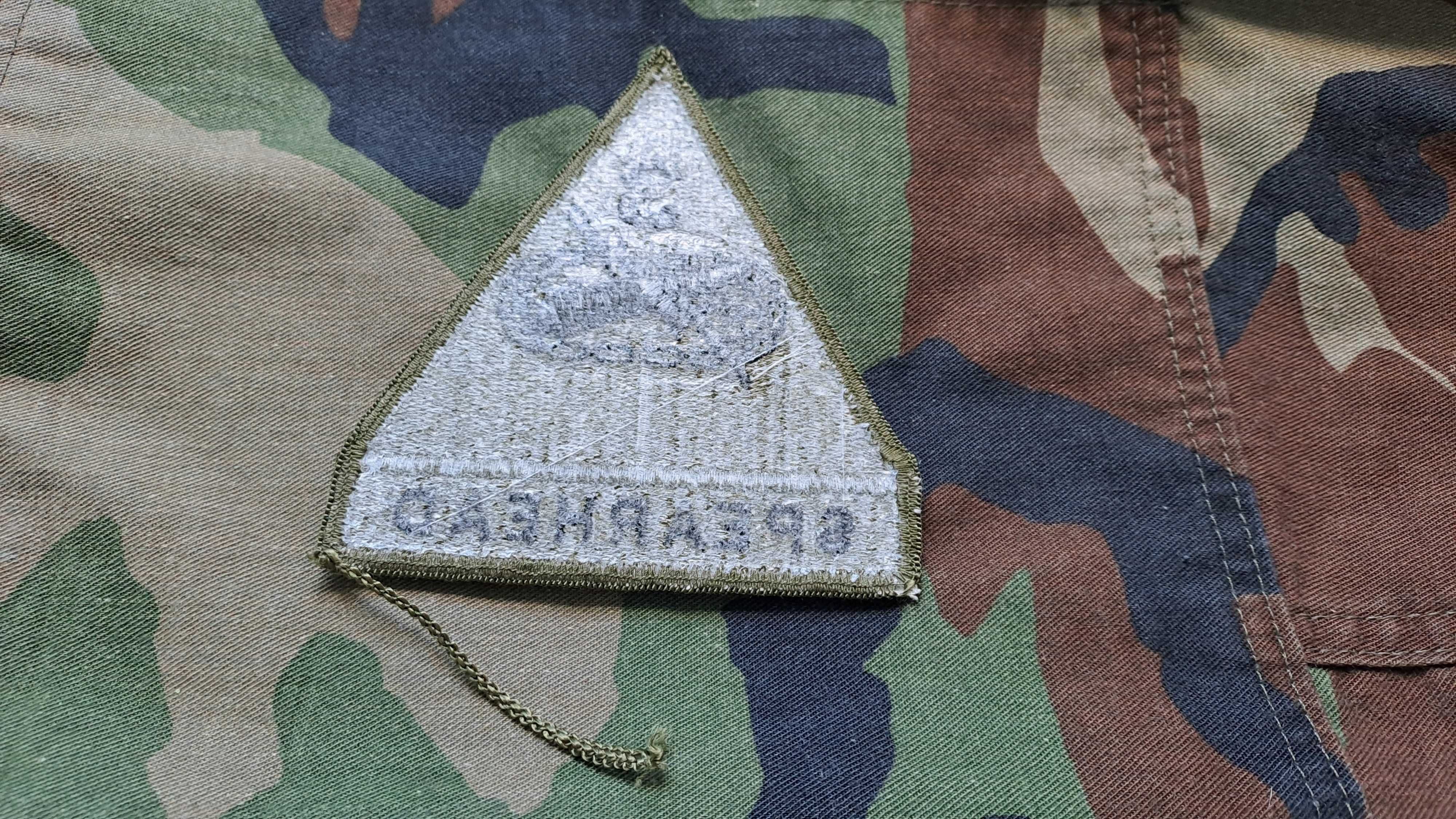 Naszywka US Army, 3rd Armored Division, Spearhead, Woodland, BDU.