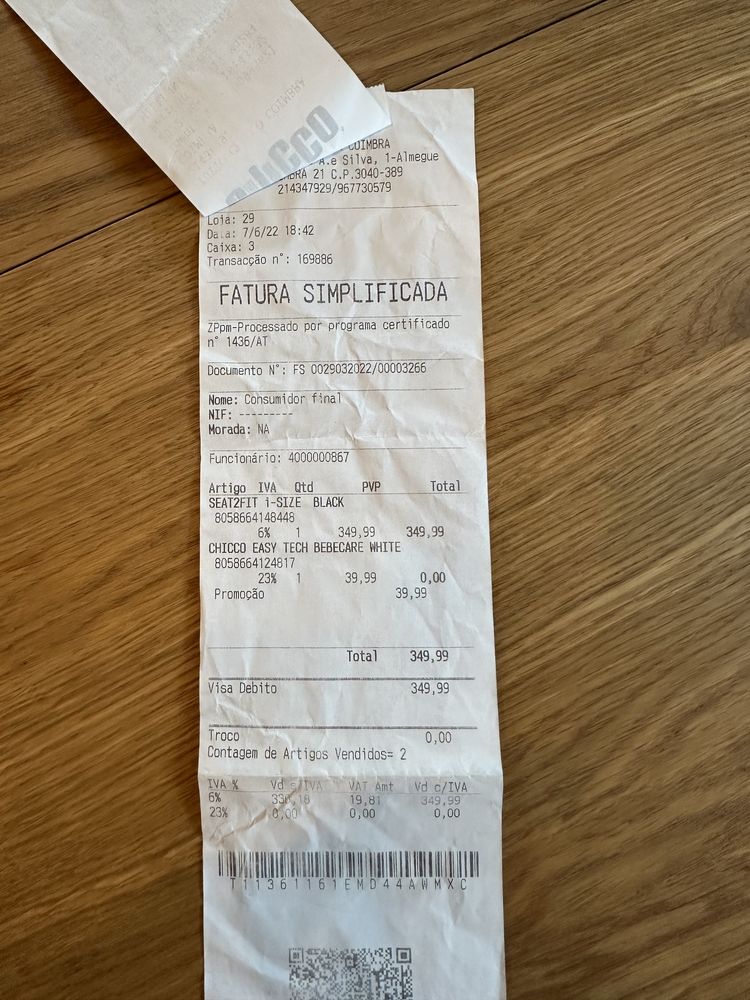 Cadeira auto isofix