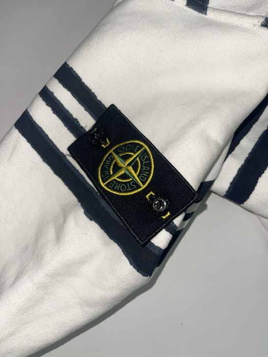 Худак Stone Island x Supreme білий