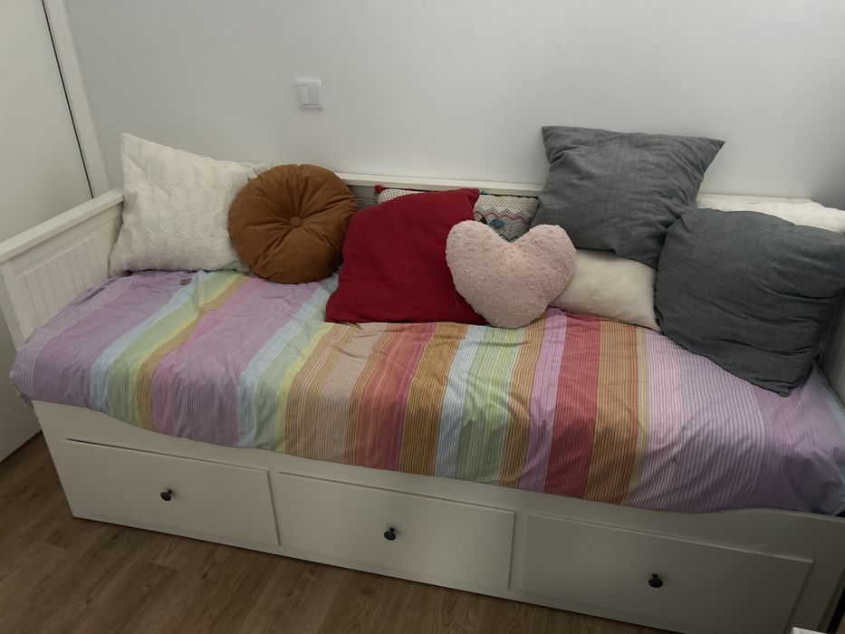 Cama dupla de abrir Hemnes
