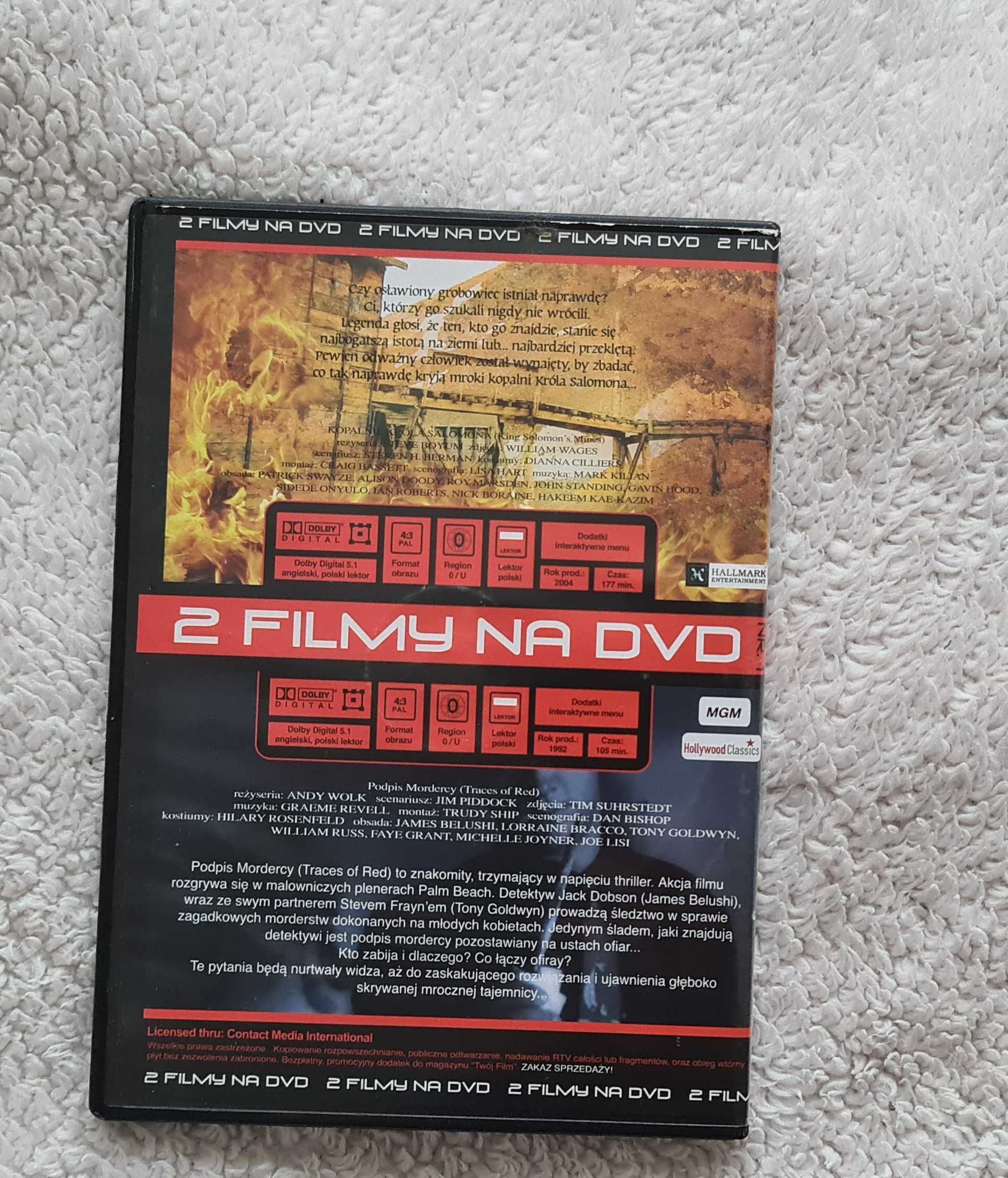 2 filmy Kopalnie Króla Salomona , Podpis mordercy Patrick Swayze
