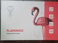 3D фигура Фламинго Оригами Papercraft