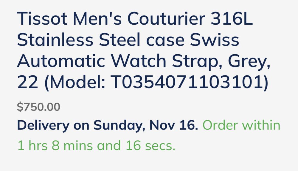 Годинник Tissot Couturier Powermatic 80