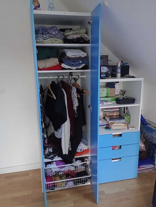 sprzedam kpl.szafa i regał/komoda IKEA kolor niebieski