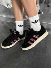 Кроссовки ADIDAS CAMPUS Black/Pink Zebra